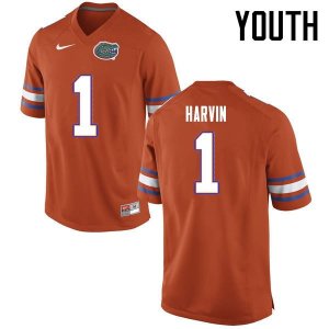 Youth Florida Gators #1 Percy Harvin NCAA Nike Orange Authentic Stitched College Football Jersey XYQ1662AP